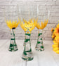 Wine Glass Hand Painted with Sunflowers  - Image 2