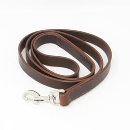 Brown leather dog lead