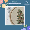 Christmas Tree Printable Embroidery Pattern