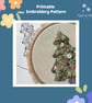 Christmas Tree Printable Embroidery Pattern - Image 1