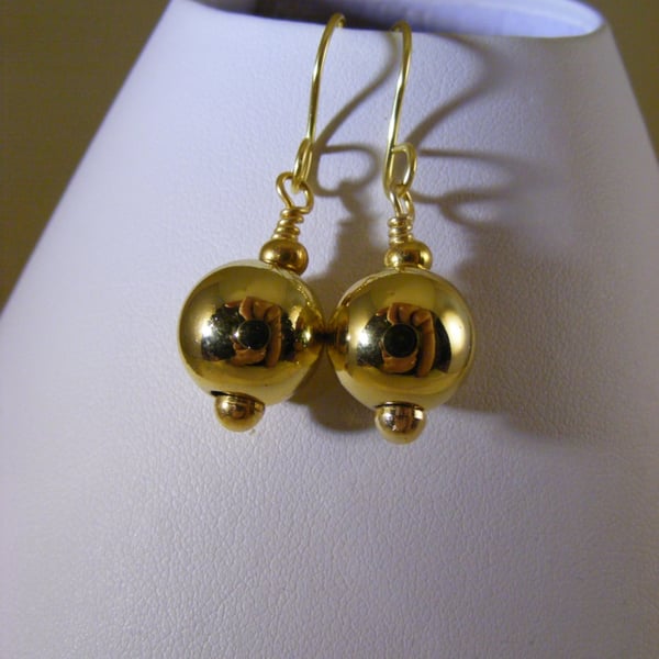 Gold Bauble Earrings