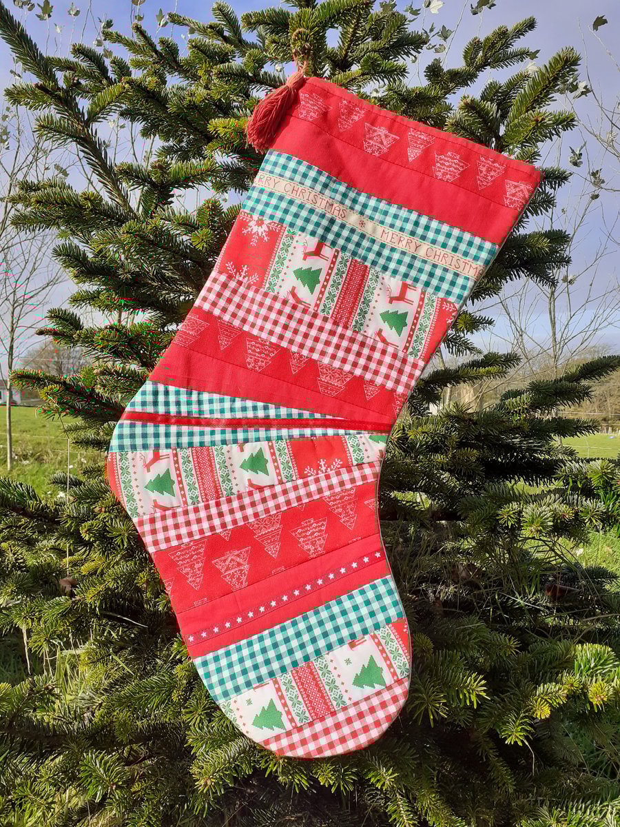 Patchwork Christmas Stockings