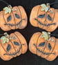 Dark Pumpkin - ceramic hanging decoration - Image 1