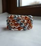 COPPER AND GREY MEMORY WIRE BRACELET.   - Image 2