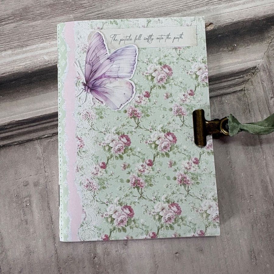Stationery - Mini Notebook - Cascade Roses - PB13 0017