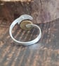 Sun and moon chaser ring in silver and brass - Image 2
