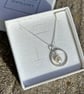pearl necklace, wedding jewellery, contemporary pearl necklace, pearl and silver - Image 1