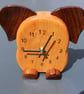 Wooden Elephant Clock