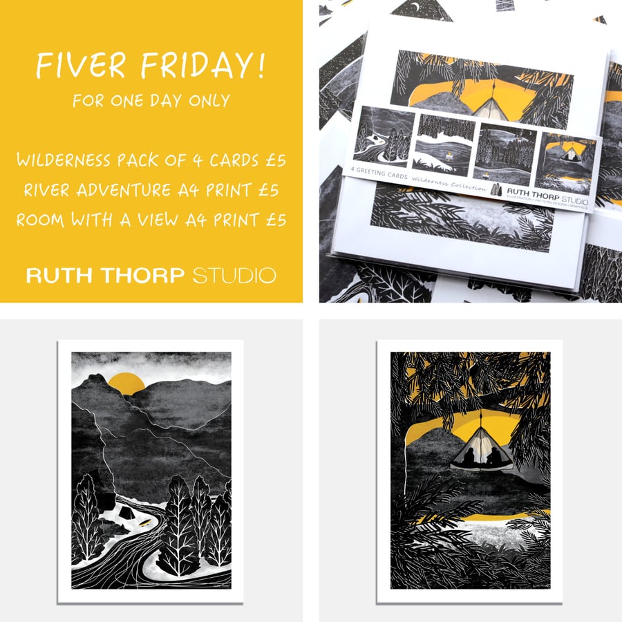 Fiver Friday Deal: Wilderness Prints and Cards