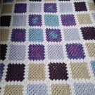 Crochet Granny Squares Blanket (Happiness) - soft, warm and cosy