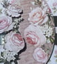 Elegant roses and script chintz Best wishes card - Image 2