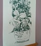 'White Lilies' Linocut Print - Image 2
