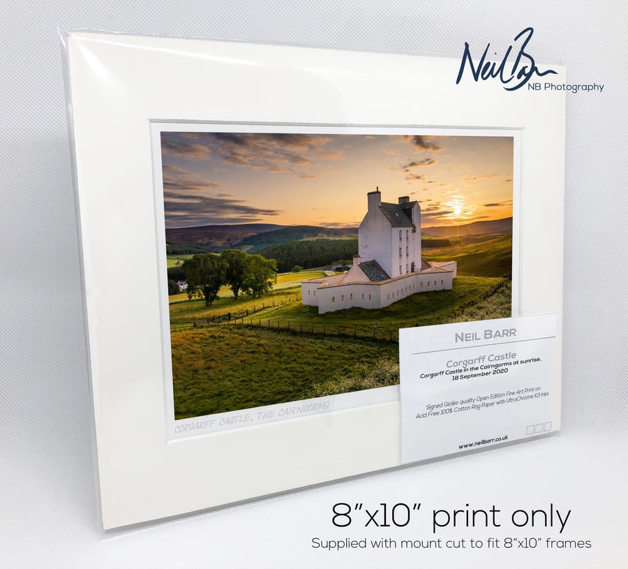 Corgarff Castle, Cairngorms, Scotland - A5 (10" x 8") Unframed Print