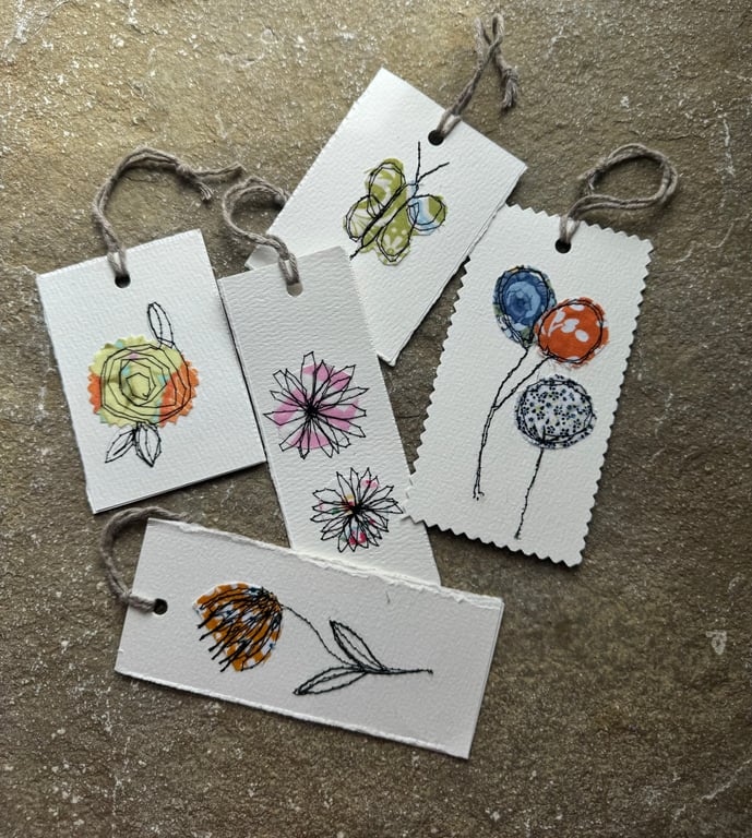 Handmade Gift Tags – Pack of 5 (Various Designs)