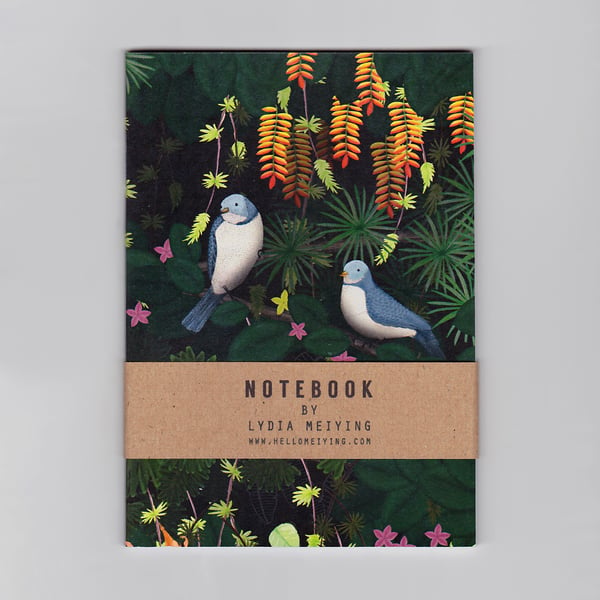 A6 Mini Notebook - Jungle Birds