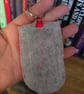 Negative Energy Protection Bindrune Punch Needle Keyring - Image 4
