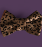 Large dog dikie bow with animal print