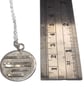 Fine Silver Handmade Patterned Disc Pendant, Unique Artisan Jewellery - Image 2