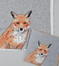 Fox greetings card, blank card, Wildlife - Image 2