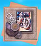 Birthday Card For Him, Large Card, Steampunk - Image 1