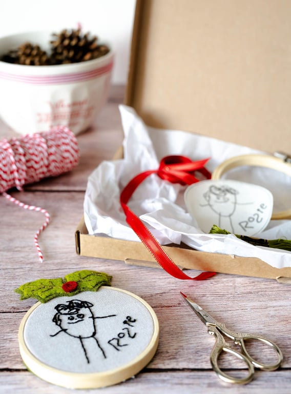 Personalised Embroidery Hoop (Workshop in a Box)