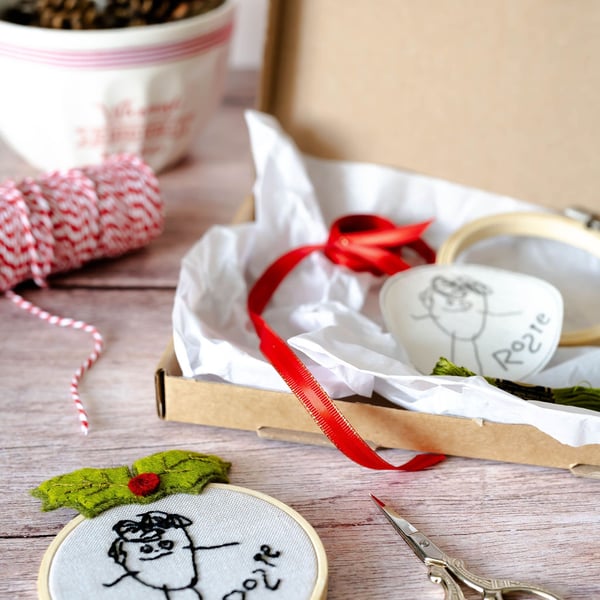 Personalised Embroidery Hoop (Workshop in a Box)