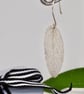 Wise Old Sage - PMC & Sterling Silver sage leaf dropper earrings  - Image 3