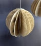 Paper Book Christmas Decorations, Beige, Globe, Librarycore - Image 7