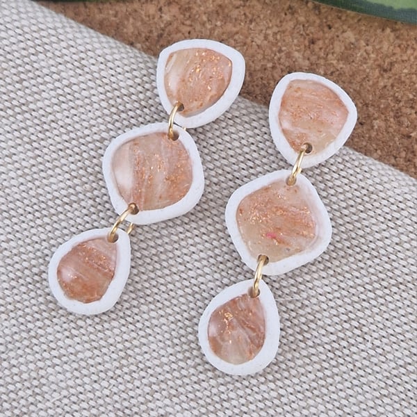 Polymer Clay Earrings: Pretty Pastels