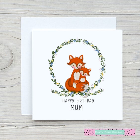 Mum Birthday Card Mother and Child Birthday Card