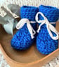 Wool Baby Booties Chunky Modern Style
