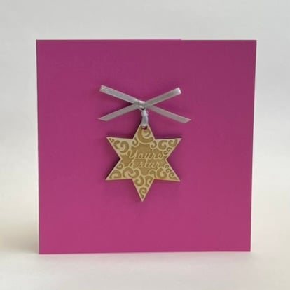 'You're a star' card with detachable decoration