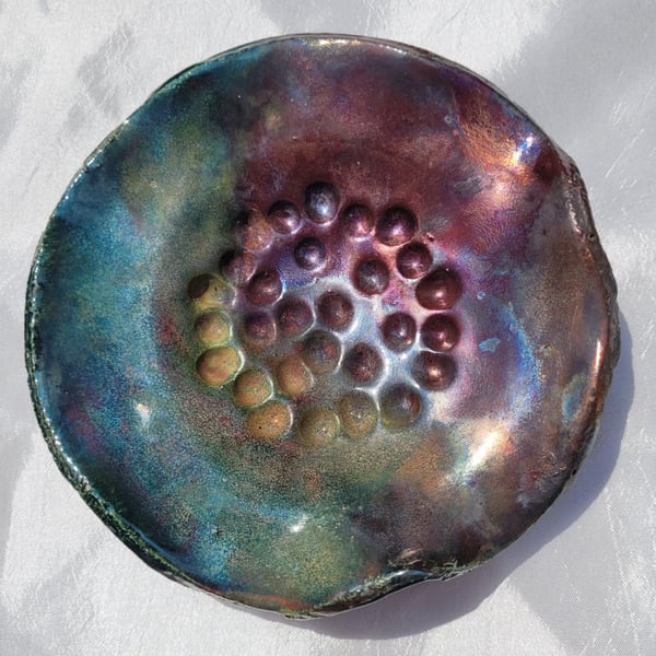 Raku keepsake dish 