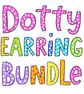 Dotty mystery polymer clay earrings bundle - Image 1