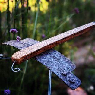 Whiskey Barrel Oak Garden Draggonfly