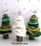 Christmas tree pattern. Crochet Christmas tree. Small decoration. - Image 2