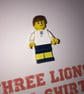 ENGLAND - Framed custom Lego minifigure - Three Lions - Image 2