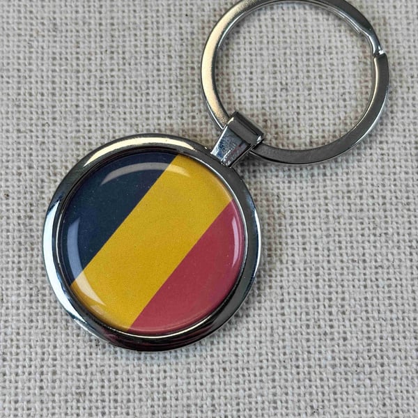 Belgium Flag Keyring