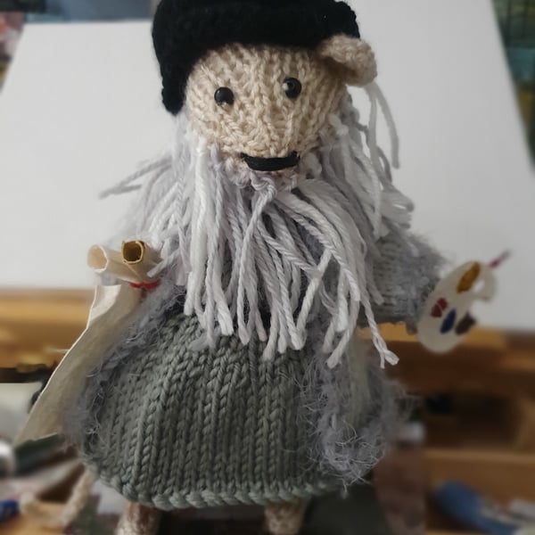 Leonardo a Hand Knitted Mouse