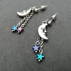Moon and Star Earrings