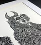 Takes One to Know One - Devils - Ltd. Ed. Large Lino Print - Image 2