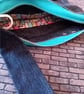 Dark Denim Crossbody Bag – Upcycled with a Pop of Colour - Image 6