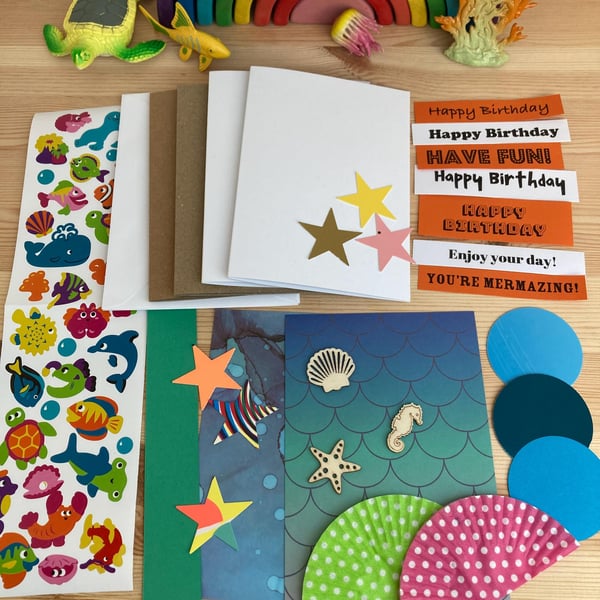 Kids Card Making Kit - Under the Sea Craft Kit