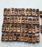 25mm  1" Burnt Wood Vintage Toggle - Image 2