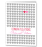 Modern Wedding Card, Personalised Wedding Congratulations - Image 4