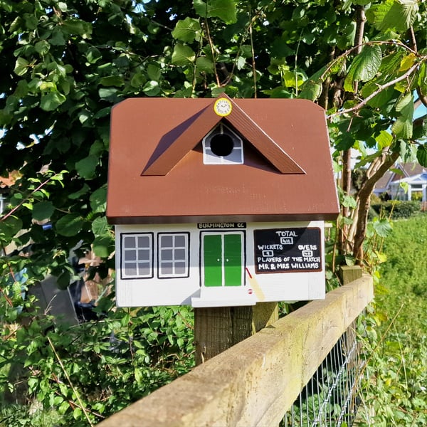 Cricket Club Personalised Bird Box