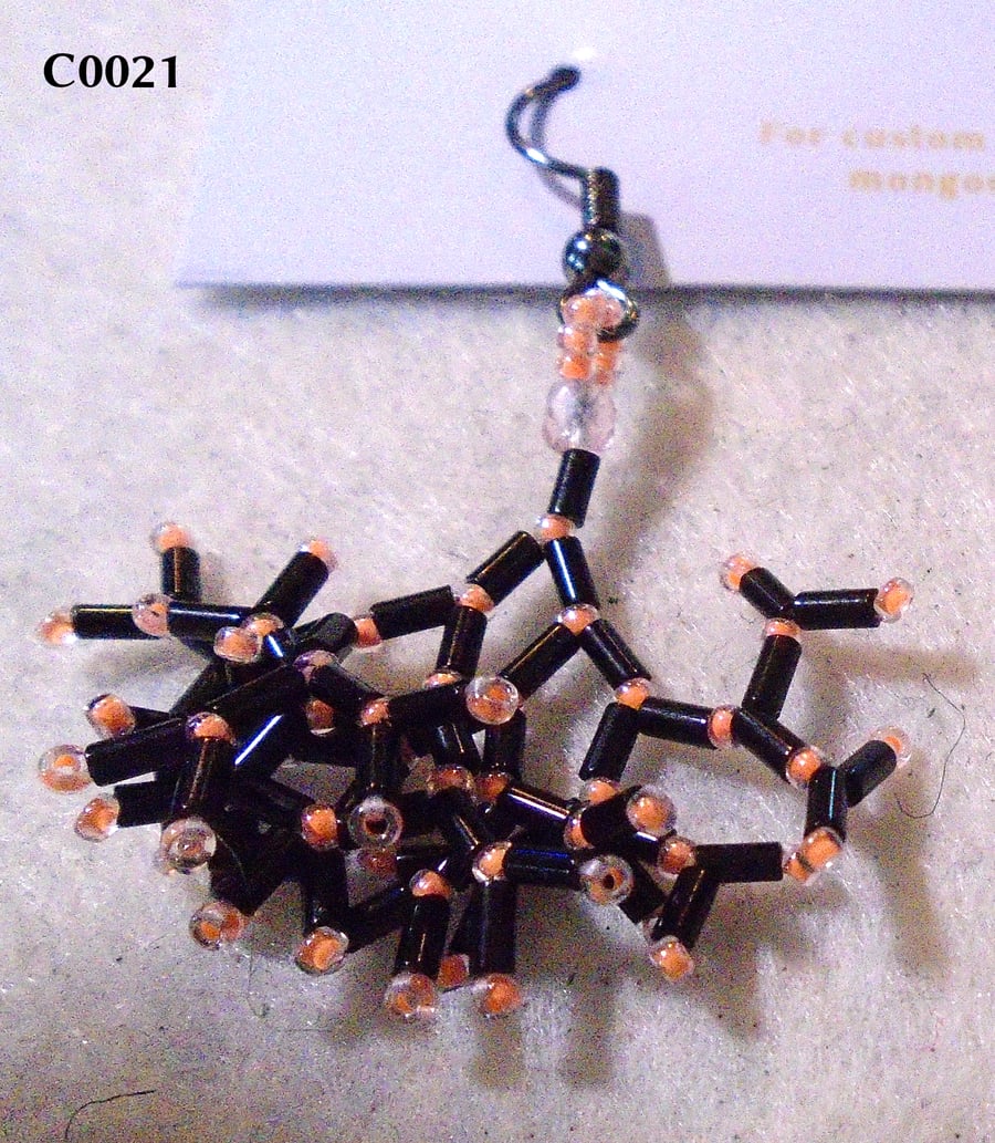 Fractal-style earrings (customisable)