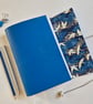 Bright Blue Crane Chiyogmai Journal or Sketchbook, A5 size