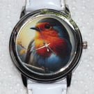 Robin Dial Art Quartz Wristwatch