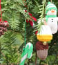 Set of Nine Hand Knitted Small Decorations - Image 3